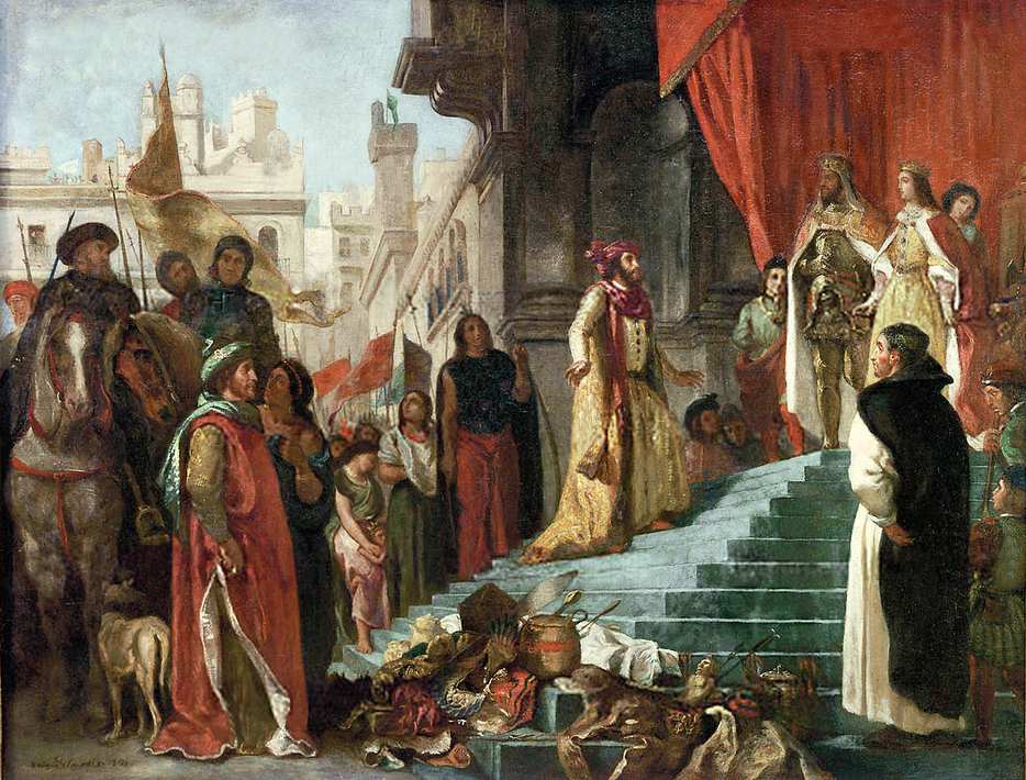 картина Эжена Делакруа Возвращение Христофора Колумба
