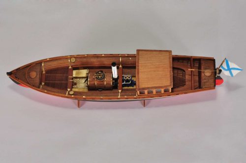 модель парового катера Дагмар мастерской моделей кораблей СПб