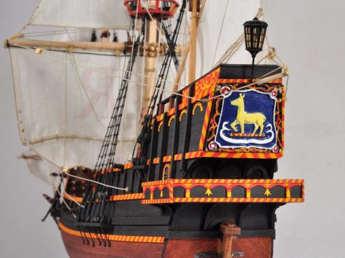 модель пиратского корабля Дрейка Голден Хайнд мастерской моделей кораблей СПб