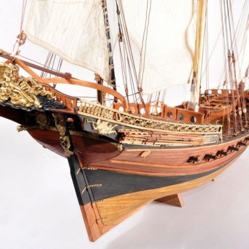 модель шебеки Le Requin мастерской моделей кораблей СПб