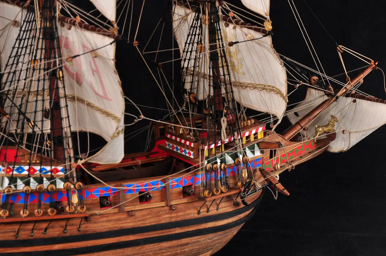 Пиратский корабль Френсиса Дрейка Golden Hind (Золотая Лань), 1580 г., 1:53 — изображение 9